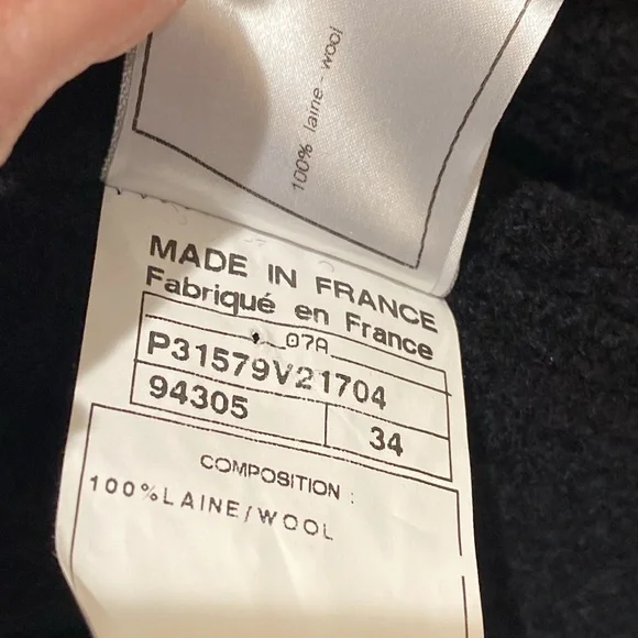 Classic Chanel black/white double-breasted jacket 34 - Picture 7 of 8